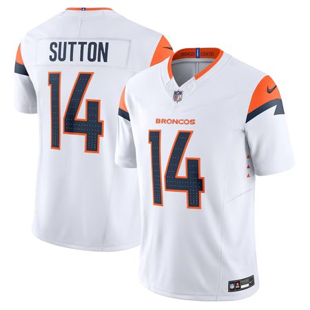 Men's Denver Broncos Courtland Sutton Nike White Mile High Collection Vapor F.U.S.E. Limited Jersey